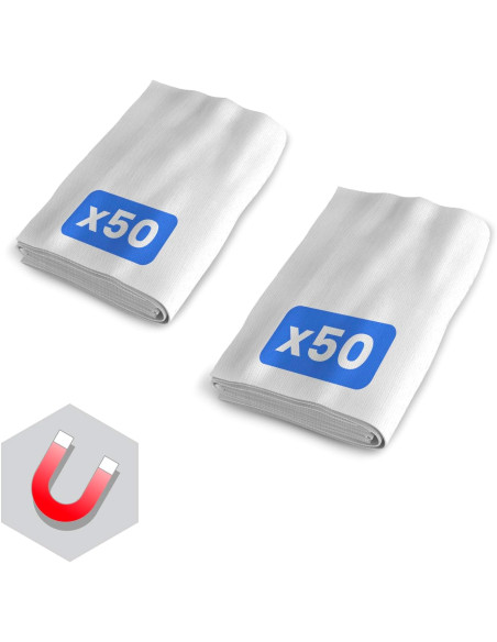 2 RECAMBIOS 50 GASAS SOFT MOP BLANCOPLATA