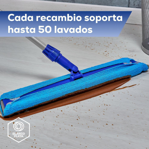 RECAMBIO WET MOP AZUL MICROFIBRA...