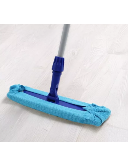 RECAMBIO WET MOP AZUL MICROFIBRA 22X60 BLANCOPLATA 12 UNIDADES
