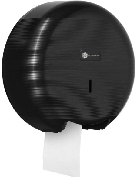 PORTAROLLOS  PAPEL HIGIÉNICO BLANCOPLATA NEGRO