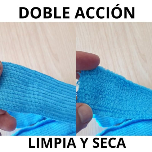 FREGONA MICROFIBRA TIRAS 100% PACK 3...