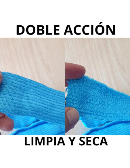 FREGONA MICROFIBRA TIRAS 100% PACK 3 UNIDADES