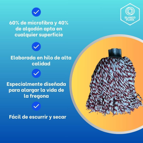 FREGONA MICROFIBRAS Y ALGODÓN PACK 3...