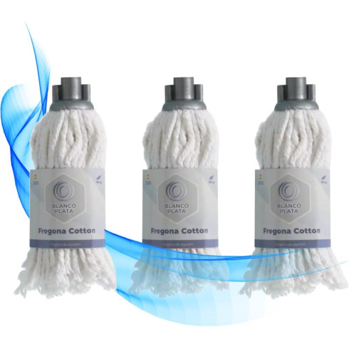 FREGONA ALGODÓN 70% PACK 3 UNIDADES...
