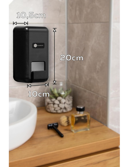 DOSIFICADOR DE JABÓN  NEGRO 900ML DISTRIBUCIONES BATOY