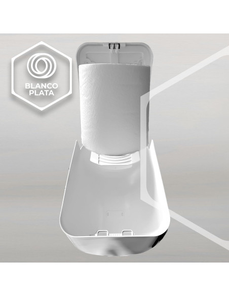 DISPENSADOR PAPEL MECHA BLANCO BLANCOPLATA