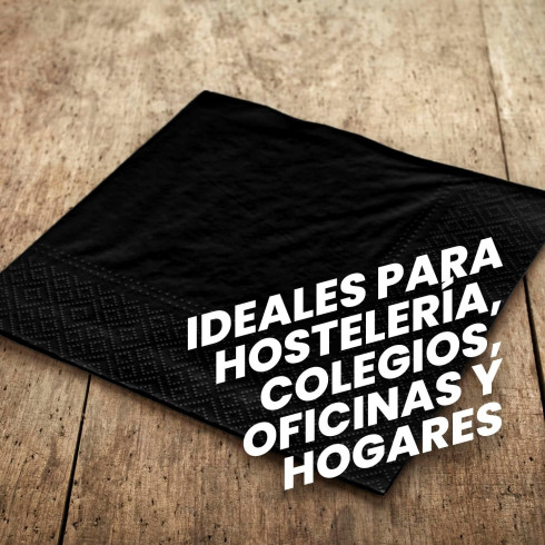 SERVILLETA AIRSOFT 40x40 2C.NEGRO...