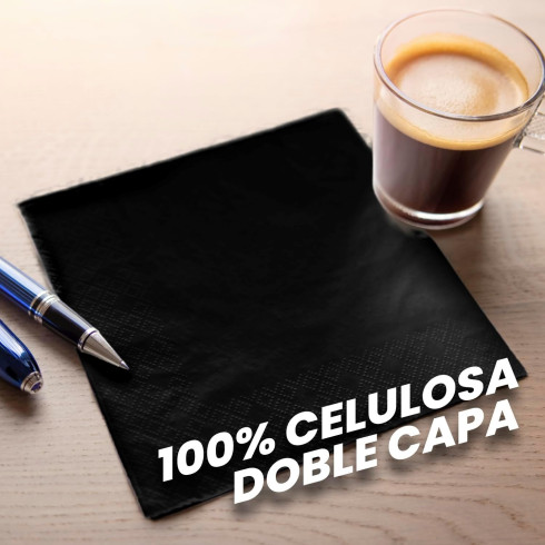 SERVILLETA AIRSOFT 40x40 2C.NEGRO...