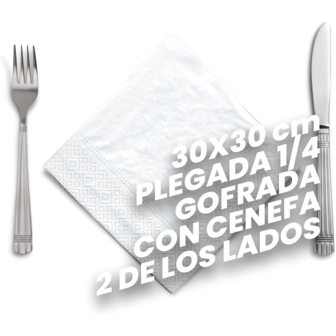 SERVILLETAS CELULOSA BLANCOPLATA...