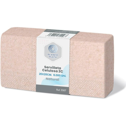 SERVILLETA 20x20 2/C NATURAL...