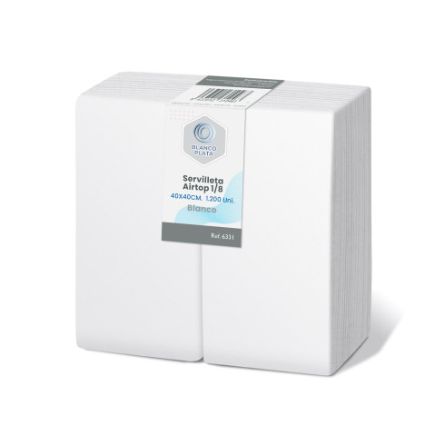 SERVILLETA AIRTOP 40x40 1/8 BLANCO...