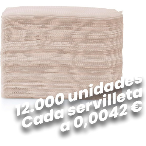 SERVILLETAS MINISERVIS 17x17 NATURAL...