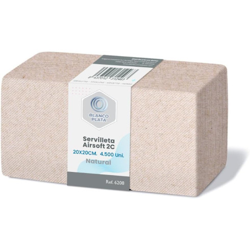 SERVILLETA AIRSOFT 20X20 2C NATURAL...