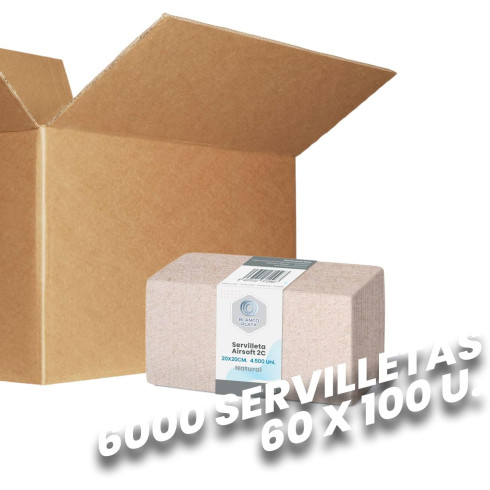 SERVILLETA AIRSOFT 20X20 2C NATURAL...
