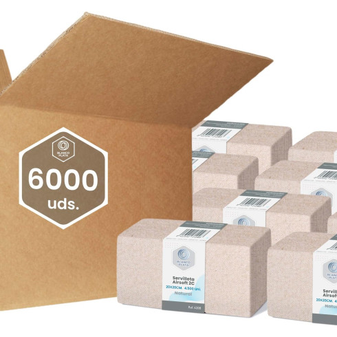 SERVILLETA AIRSOFT 20X20 2C NATURAL...