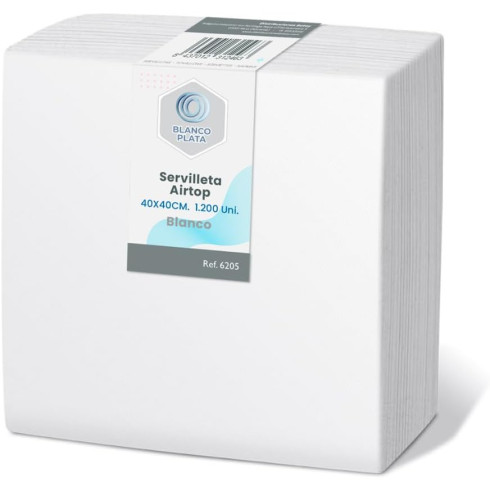 SERVILLETA AIRTOP 40x40 1/4 BLANCO...
