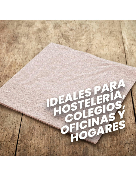 SERVILLETA PAPEL AIRSOFT NATURAL 2C 33X33CM 1200 UNIDADES