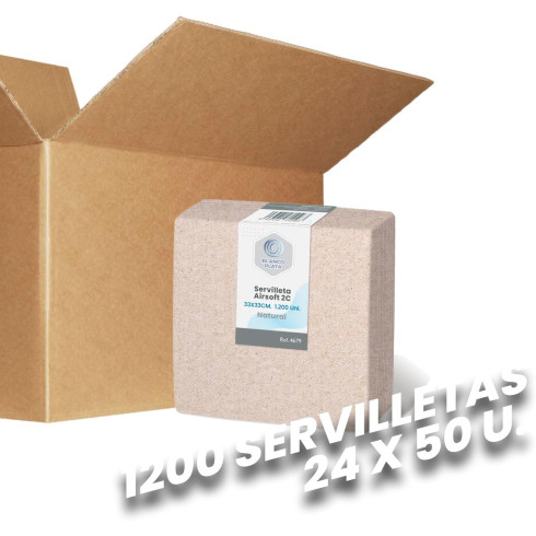 SERVILLETA PAPEL AIRSOFT NATURAL 2C...