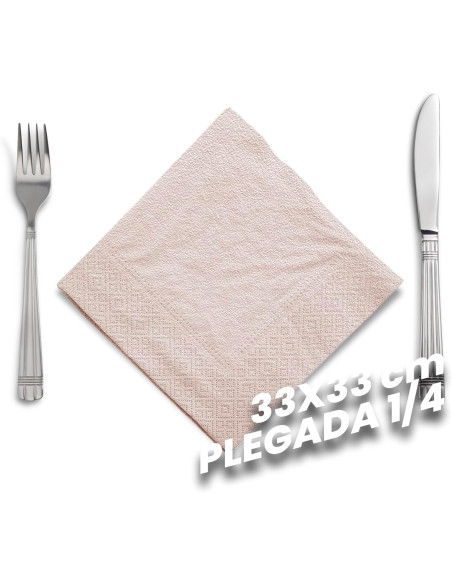 SERVILLETA PAPEL AIRSOFT NATURAL 2C 33X33CM 1200 UNIDADES