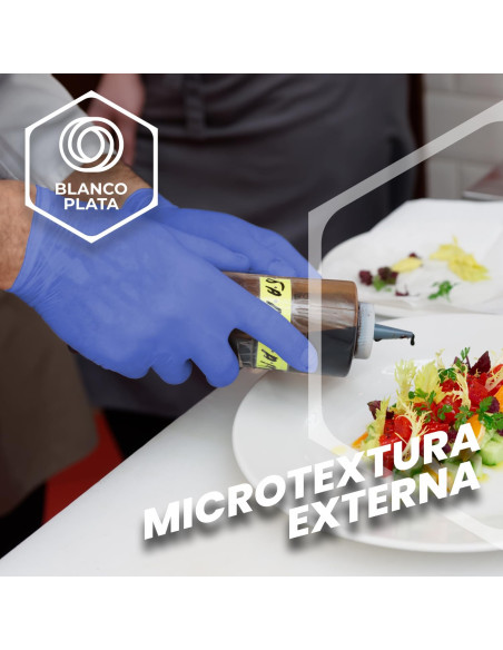 GUANTE NITRILO AZUL SENSITIVE 100 UNIDADES TALLA GRANDE