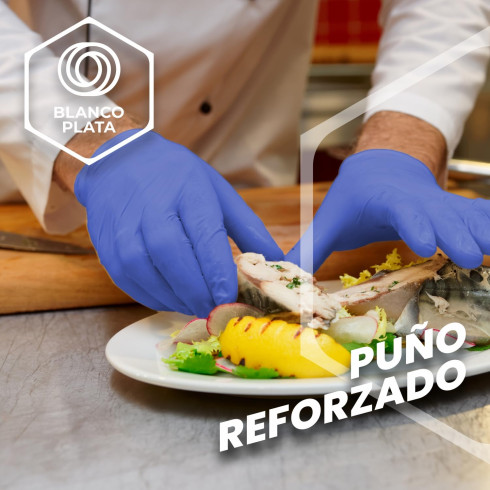 GUANTE NITRILO AZUL SENSITIVE 100...