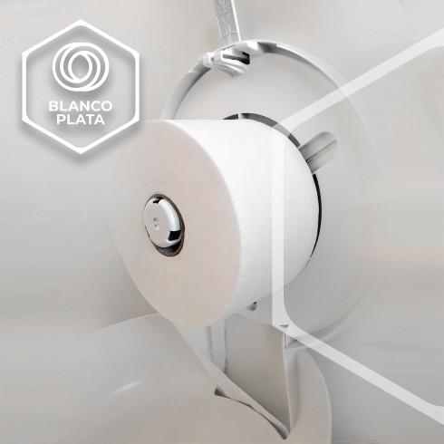 DISPENSADOR PAPEL WC BLANCO...