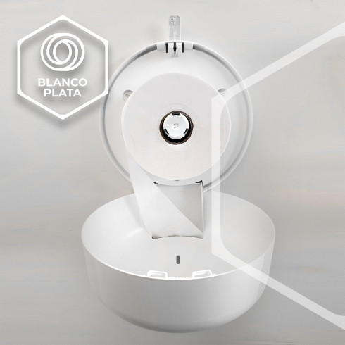 DISPENSADOR PAPEL WC BLANCO...