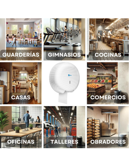 DISPENSADOR PAPEL WC BLANCO DISTRIBUCIONES BATOY