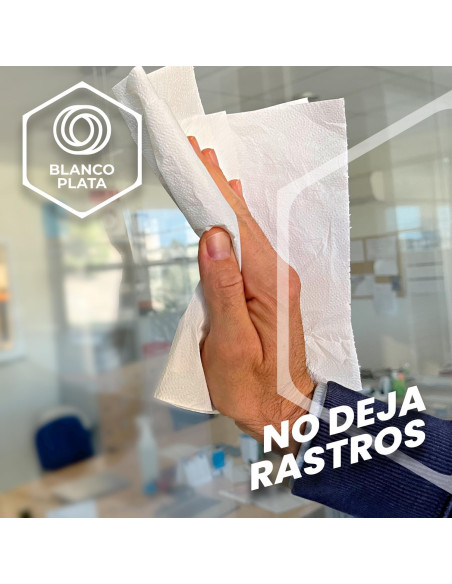 BOBINA MECHA 100M 2 CAPAS LAMINADA PASTA PURA BLANCOPLATA 6 UNIDADES