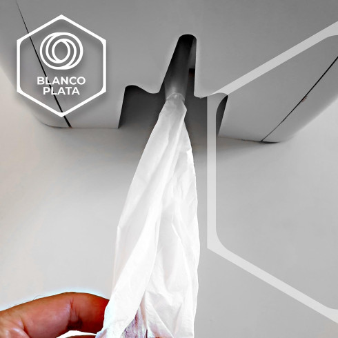 DISPENSADOR MECHA HOJA-HOJA BLANCOPLATA