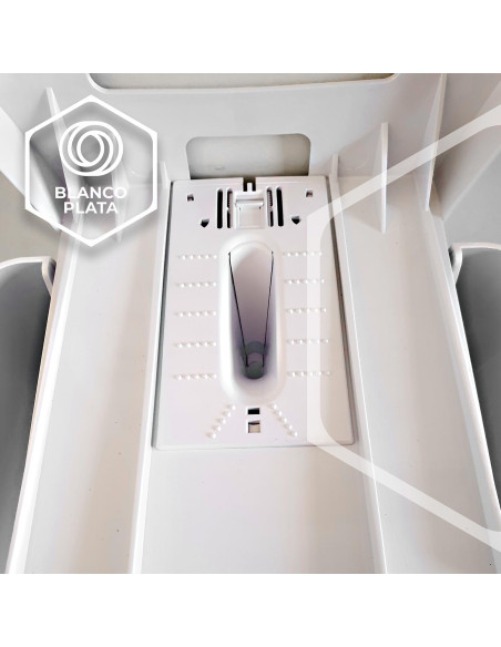 DISPENSADOR MECHA HOJA-HOJA BLANCOPLATA