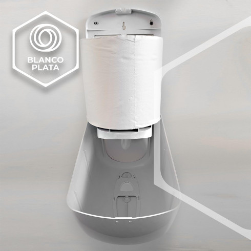 DISPENSADOR MECHA HOJA-HOJA BLANCOPLATA