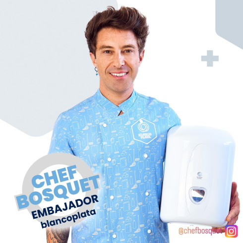 DISPENSADOR MECHA HOJA-HOJA BLANCOPLATA