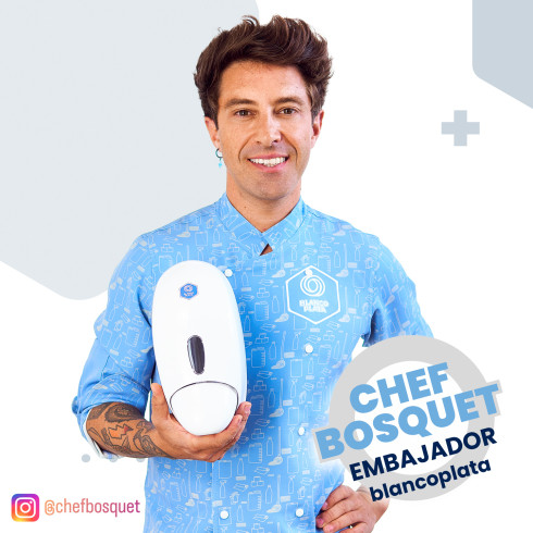 DOSIFICADOR JABÓN ESPUMA BLANCOPLATA