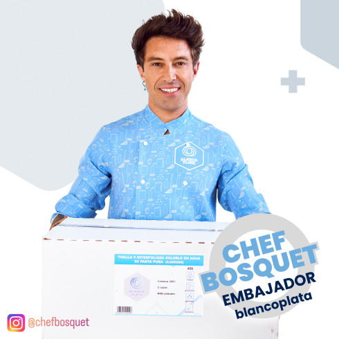 TOALLA ENGARZADA PLEGADA EN V SOLUBLE...