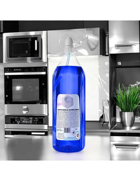 SUPER BRILLO ACERO INOX BLANCOPLATA 1L