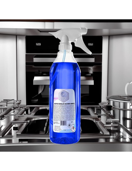 SUPER BRILLO ACERO INOX BLANCOPLATA 1L