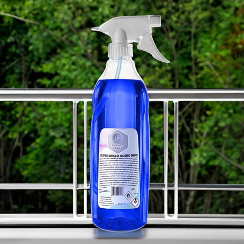 SUPER BRILLO ACERO INOX BLANCOPLATA 1L