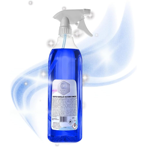 SUPER BRILLO ACERO INOX BLANCOPLATA 1L
