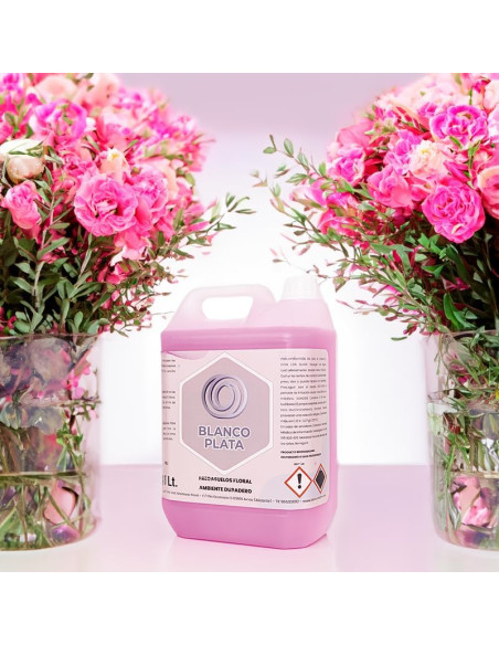 FREGASUELOS  FLORAL AMBIENTE DURADERO BLANCOPLATA 5L