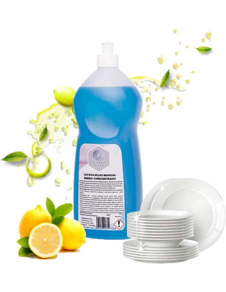 LAVAVAJILLAS MANUAL DENSO-CONCENTRADO BLANCOPLATA 1L 1 UNIDAD