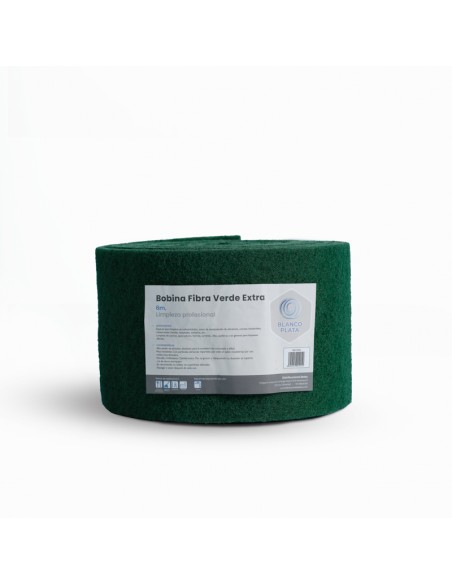 BOBINA FIBRA VERDE EXTRA BLANCOPLATA 6M