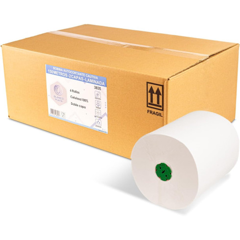 BOBINA AUTOCORTE 150M 2 CAPAS CAUTIVO...