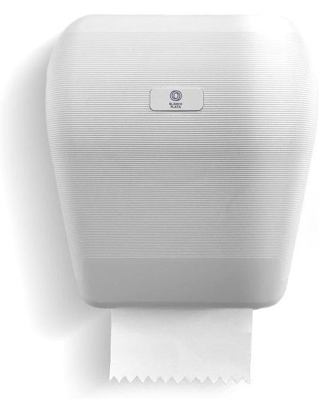 DISPENSADOR BOBINA AUTOCORTE CAUTIVO BLANCOPLATA