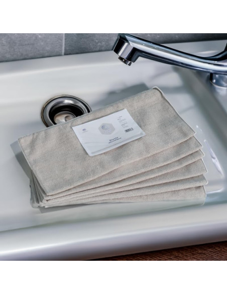 BAYETA MICROFIBRA GRIS MULTISUPERFICIES 40X30CM BLANCOPLATA 6 UNIDADES