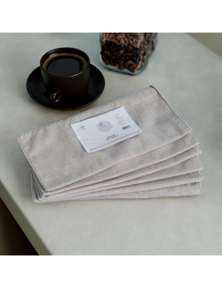 BAYETA MICROFIBRA GRIS MULTISUPERFICIES 40X30CM BLANCOPLATA 6 UNIDADES