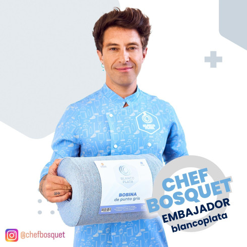 BOBINA PUNTO GRIS 3KG BLANCOPLATA