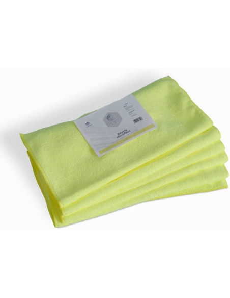 BAYETA MICROFIBRA AMARILLA MULTISUPERFICIES 40X30CM BLANCOPLATA 6 UNIDADES