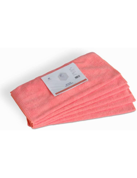 BAYETA MICROFIBRA ROJA MULTISUPERFICIES 40X30CM BLANCOPLATA 6 UNIDADES