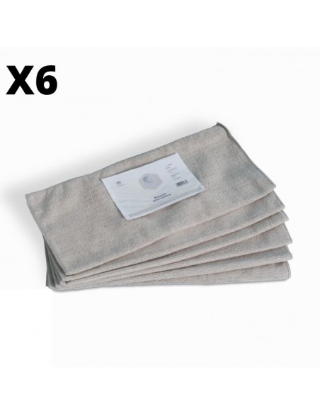 BAYETA MICROFIBRA GRIS MULTISUPERFICIES 40X30CM BLANCOPLATA 6 UNIDADES